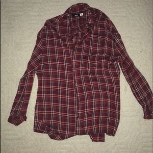 Urban outfitters flannel tunic, size medium